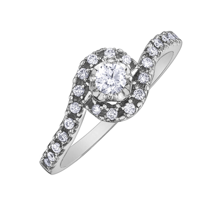 White Gold Diamond Ring