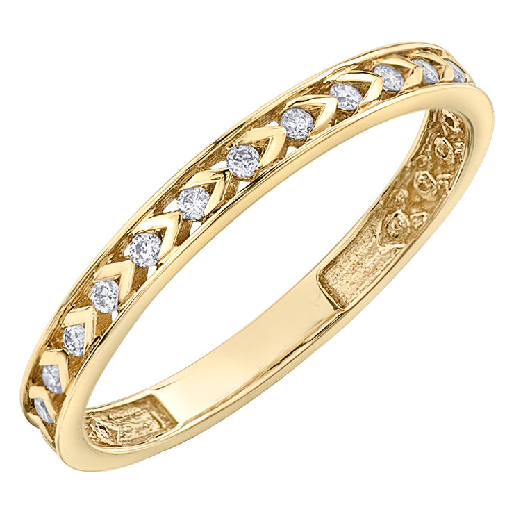 Yellow Gold Diamond Band