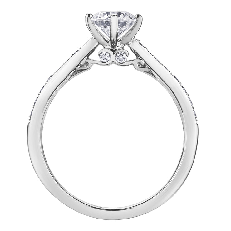 Maple Leaf Diamonds White Gold Ring